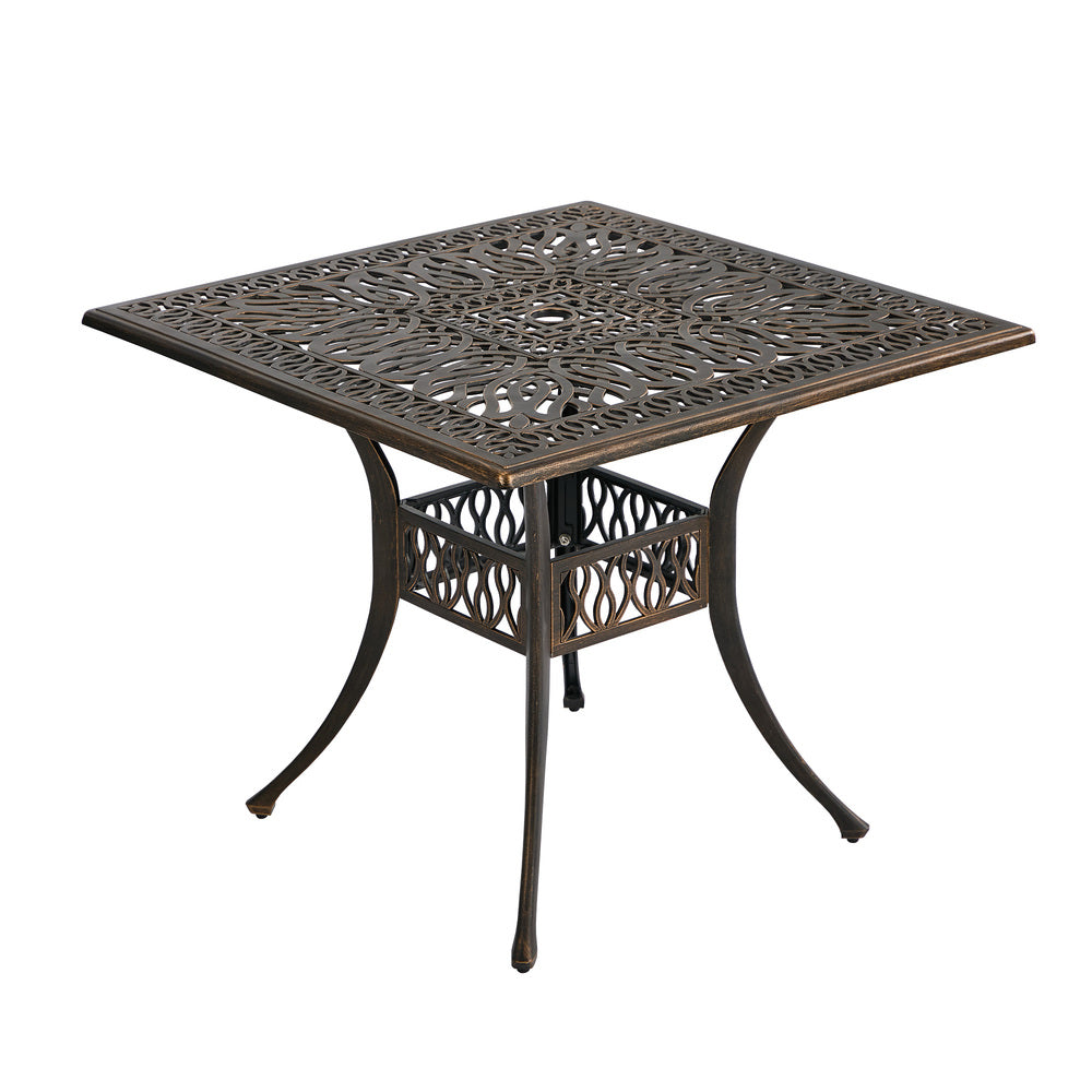 Outdoor Patio Set Aluminium Bronze 90x90x75cm