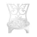 Bistro Outdoor Setting Chairs Table Patio Dining 3PCS Set Cast Aluminium