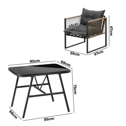 Outdoor Dining Set Patio Table Chairs Set