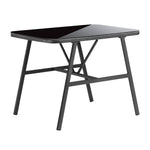 3PCS Outdoor Dining Set Coffee Table Armchairs with Cushions
