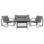 4 Seater Outdoor Patio Sofa Set Garden Chairs Table