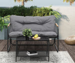 2 Seater Outdoor Sofa Set Garden Lounge Setting