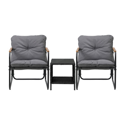 2 Seater Outdoor Patio Set Rattan Table