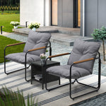 2 Seater Outdoor Patio Set Rattan Table