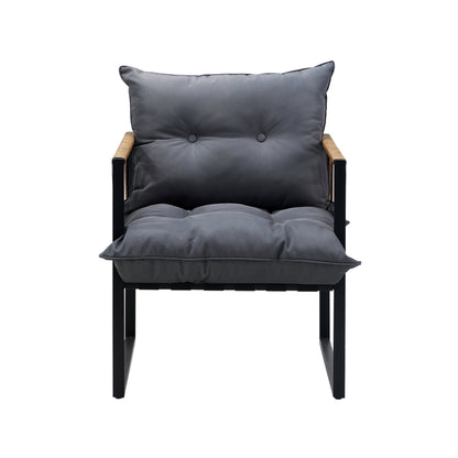 2PCS Outdoor Chairs Patio Set PE Wicker