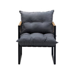 2PCS Outdoor Chairs Patio Set PE Wicker