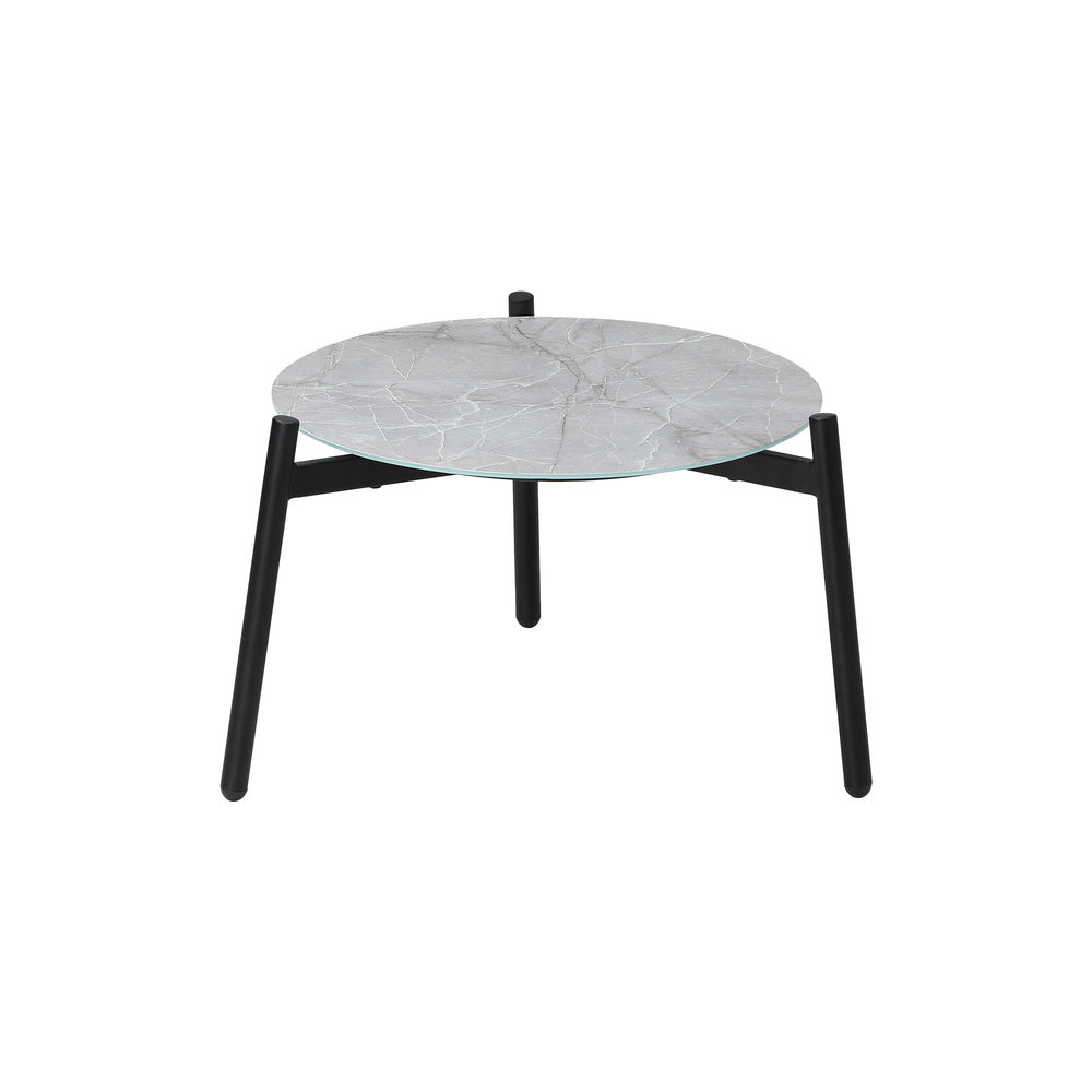 3PCS Outdoor Patio Lounge Set Grey 50cm Coffee Table