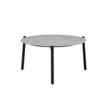 5pc Outdoor Patio Set 70CM Grey Marble Table Rattan Chairs