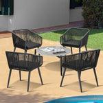 5pc Outdoor Patio Set Lounge Furniture Setting