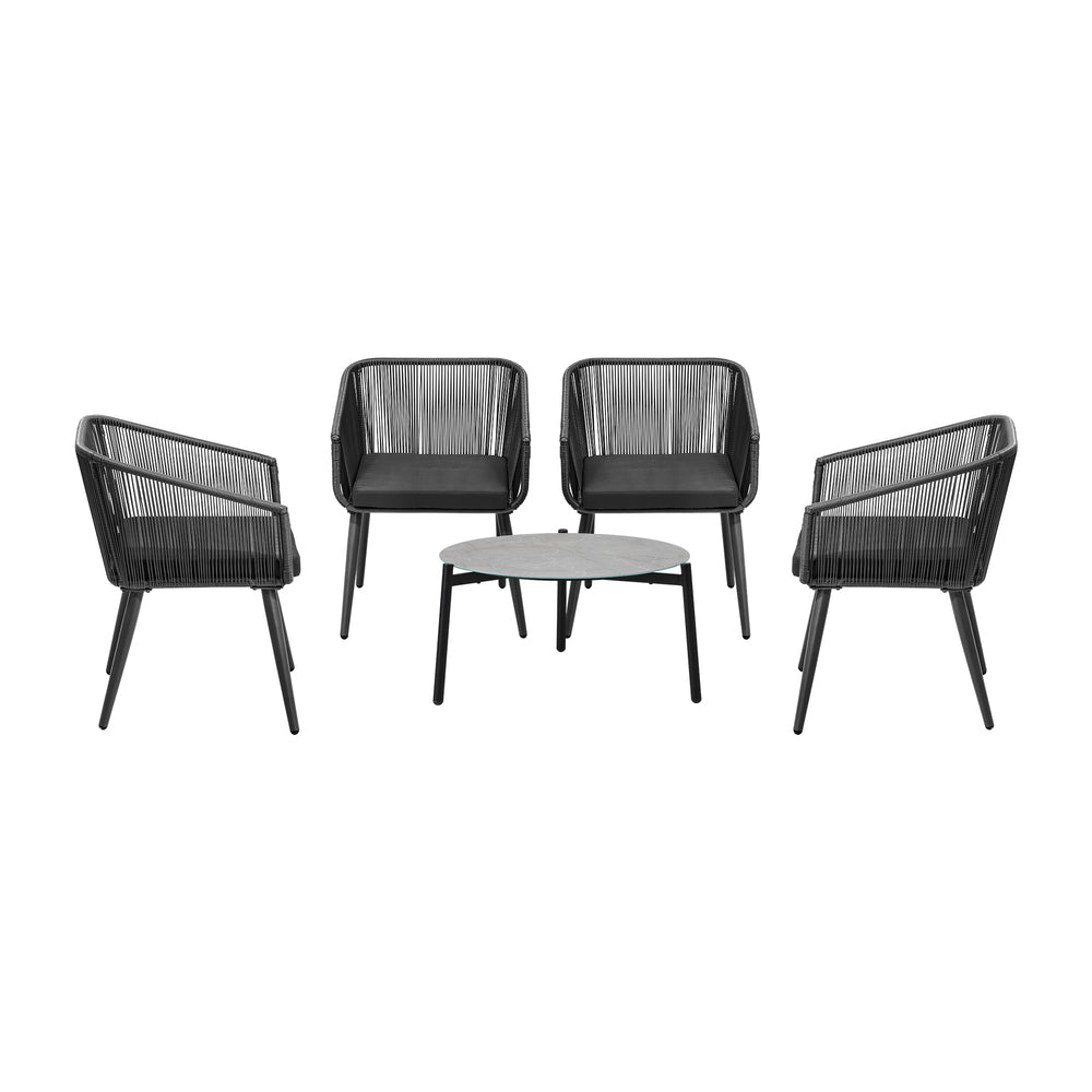 5pc Outdoor Patio Set Lounge Furniture Setting