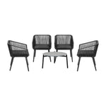 5pc Outdoor Patio Set Lounge Furniture Setting
