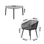 5pc Outdoor Patio Set Lounge Furniture Setting