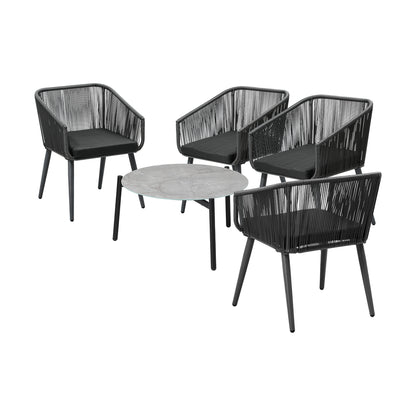 5pc Outdoor Patio Set Lounge Furniture Setting