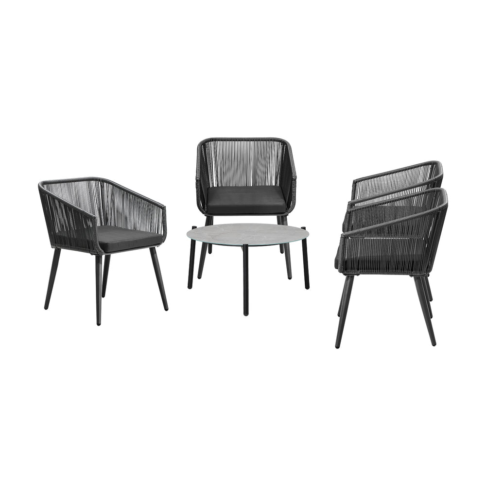 5pc Outdoor Patio Set Lounge Furniture Setting