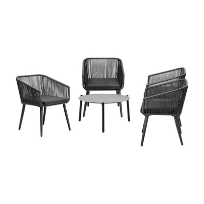 5pc Outdoor Patio Set Lounge Furniture Setting