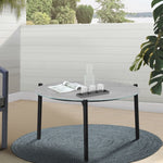 Outdoor Coffee Side Marble Table Desk 50cm Grey