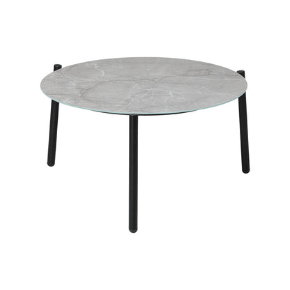 Outdoor Coffee Side Marble Table Desk 50cm Grey