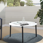 Outdoor Coffee Side Marble Table 50/70cm Round White