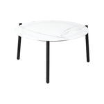 Outdoor Coffee Side Marble Table 50/70cm Round White