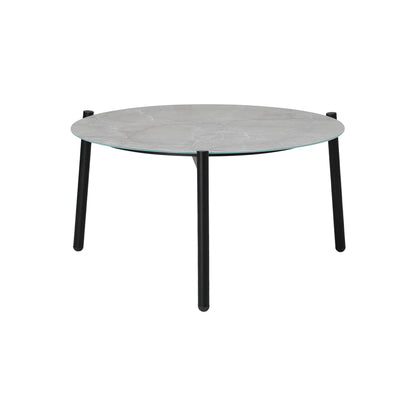 Outdoor Coffee Side Marble Table Desk 70cm Grey