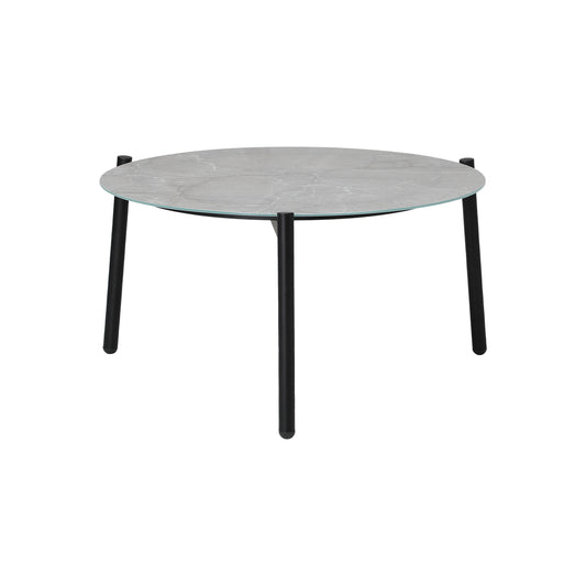 Outdoor Coffee Side Marble Table Desk 70cm Grey