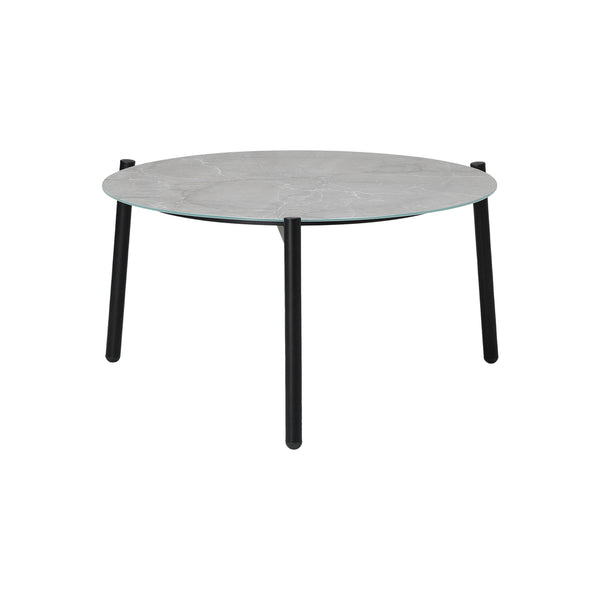  Outdoor Coffee Side Marble Table Desk 70cm Grey