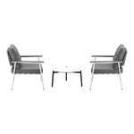 Outdoor Patio Set 50cm/70cm Table with  Armchairs