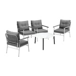 Outdoor Patio Set 50cm/70cm Table with  Armchairs