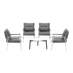 Outdoor Patio Set 50cm/70cm Table with  Armchairs