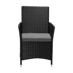 Outdoor Dining Chairs Rattan Outdoor Patio Chairs Furniture Set of 2