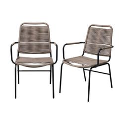 2X Outdoor Dining Chairs Outdoor Patio Chairs Garden Furniture