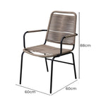 2X Outdoor Dining Chairs Outdoor Patio Chairs Garden Furniture