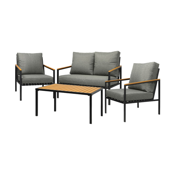  Outdoor Furniture 4-Piece Setting Bistro Set Dining Chairs Patio Setting