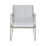 4PCS Outdoor Patio Armchairs Textilene Garden Chairs Set Weather-Resistant