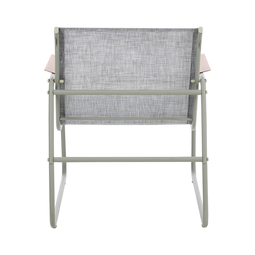 4PCS Outdoor Patio Armchairs Textilene Garden Chairs Set Weather-Resistant