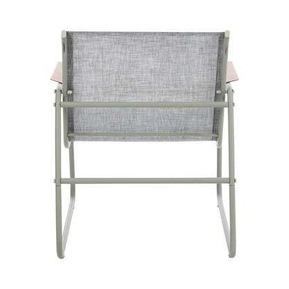 4PCS Outdoor Patio Armchairs Textilene Garden Chairs Set Weather-Resistant