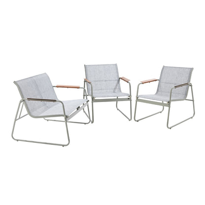 4 Seater Outdoor Lounge Patio Set Bench Textilene Sofa