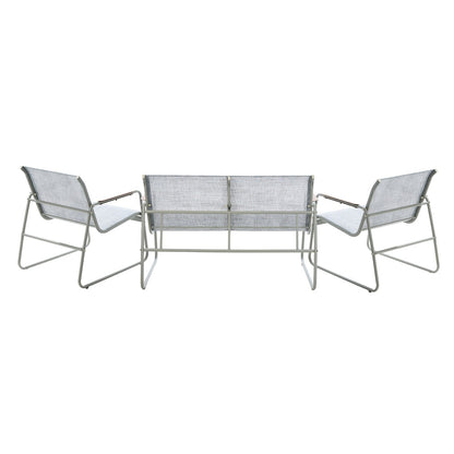 4 Seater Outdoor Lounge Patio Set Bench Textilene Sofa