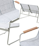 4 Seater Outdoor Lounge Patio Set Bench Textilene Sofa