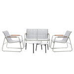 4 Seater Outdoor Lounge Set Patio Coffee Table Set