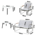 4 Seater Outdoor Lounge Set Patio Coffee Table Set
