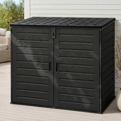 1170L Outdoor Storage Box Lockable Garden Shed | Home & Living