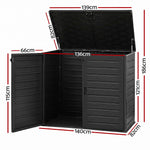 1170L Outdoor Storage Box Lockable Garden Shed | Home & Living