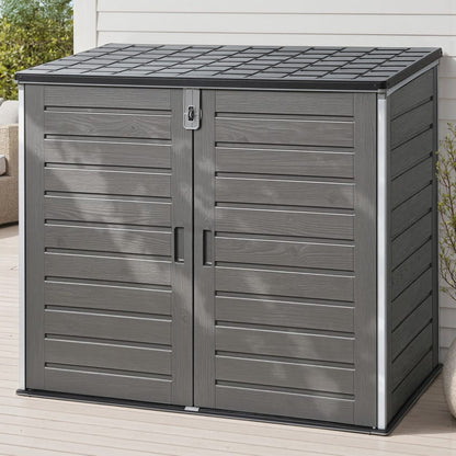 Outdoor Storage Box Large Grey 140x82x121cm