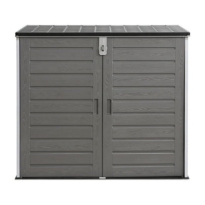 Outdoor Storage Box Large Grey 140x82x121cm