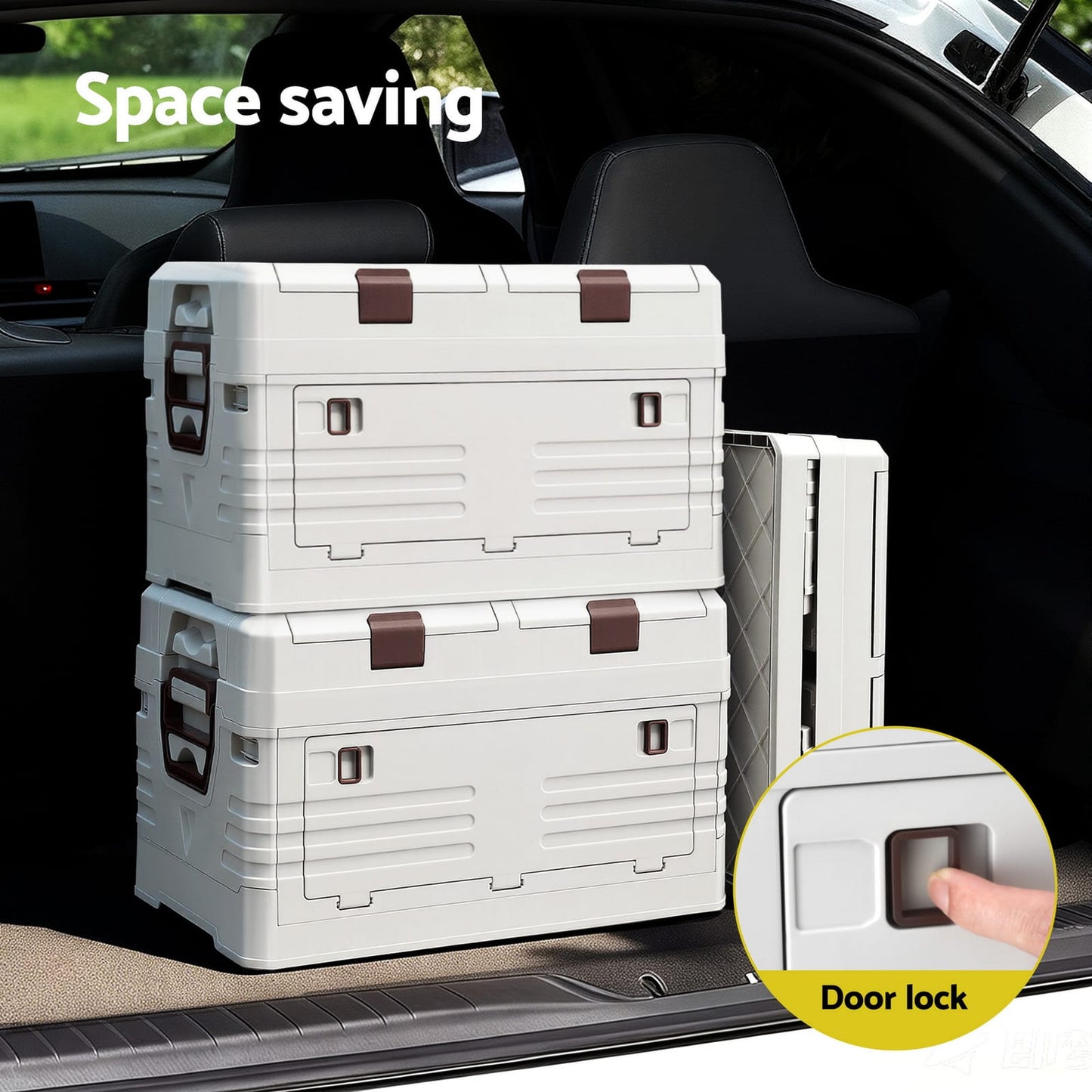Outdoor Storage Box Foldable 46.5x29x30cm