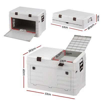 Outdoor Storage Box Foldable 57x40x38.5cm
