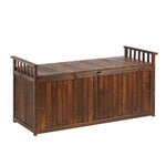 Outdoor Storage Box Garden Bench Wooden 500L Charcoal