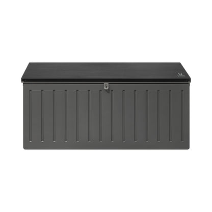 Outdoor Storage Box Bench 490L Cabinet Container Garden Deck Tool Grey