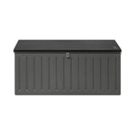 Outdoor Storage Box Bench 490L Cabinet Container Garden Deck Tool Grey